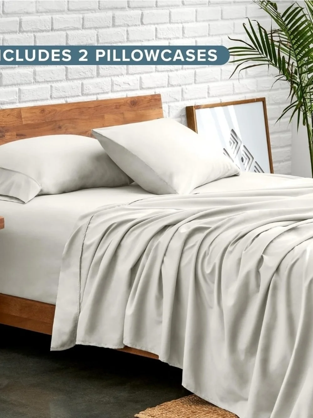 King Sheet Set in Cream- Premium Microfiber
